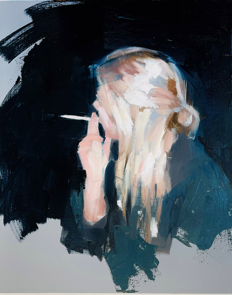 Blonde Smoker - Mark Tennant