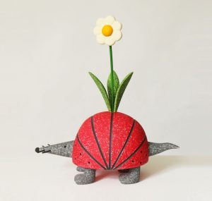 A Armadillo With Flowers On It's Back - Sangsoo Lee