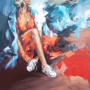 La Fille au Scooter - Murielle Vanhove