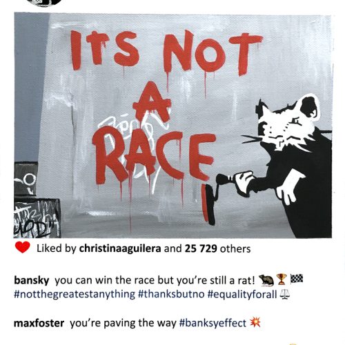 Bansky Is Not Racing - Laurence de Valmy