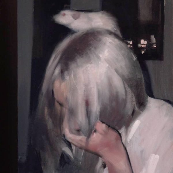 Girl With White Rat - Mark Tennant